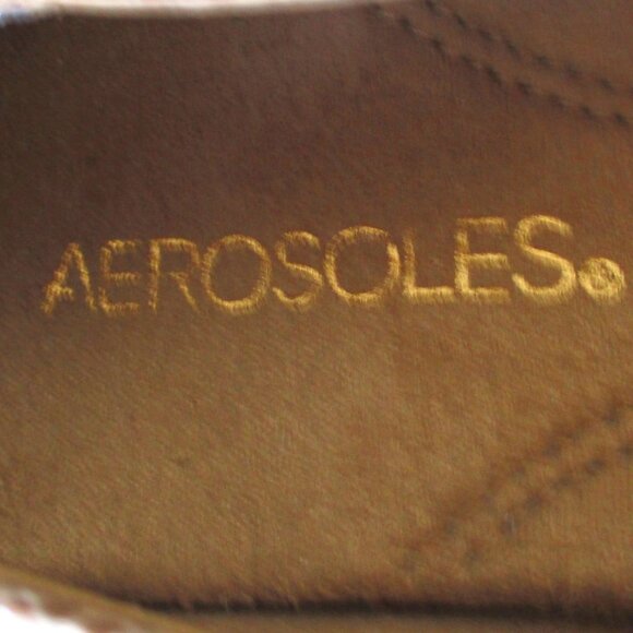 Aerosoles Final Exam Womens Tan Faux Snakeskin 1.5" Wedge Loafer - Size 7.5M - Picture 5 of 9